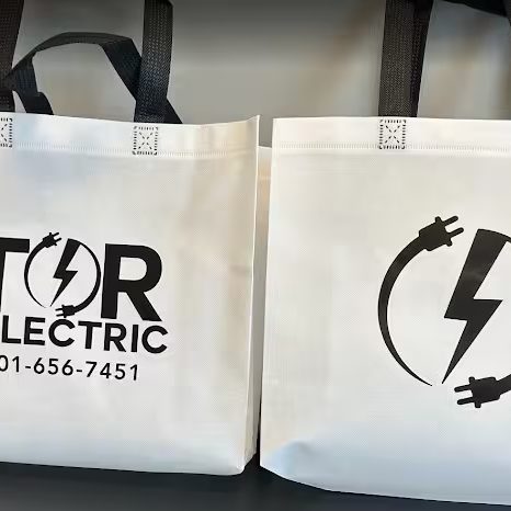 Branded tote bags for Tor Electric