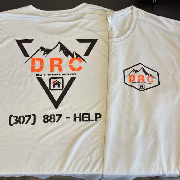 Full color printed shirts for Disaster Response and Construction